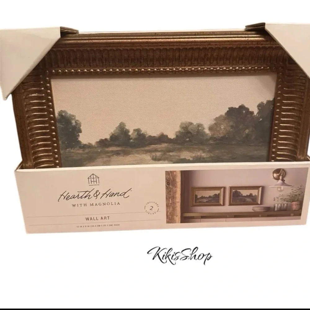 Hearth & Hand 8"x12" Green Landscapes
Framed Wall Art 2pc Set (No Glass) - Picture 4 of 4